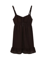 Brown Cami A-line Dress