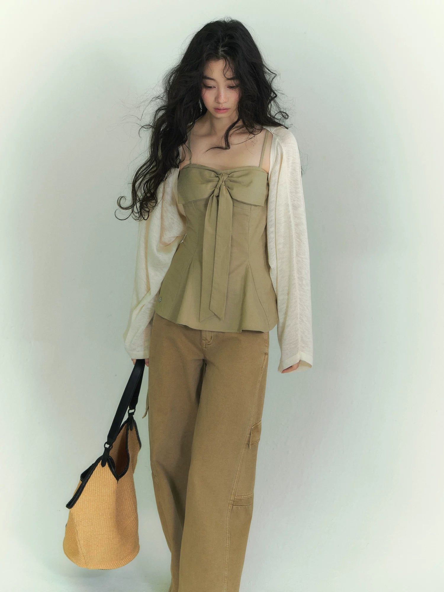 Batwing Cardigan &amp; Camisole Set