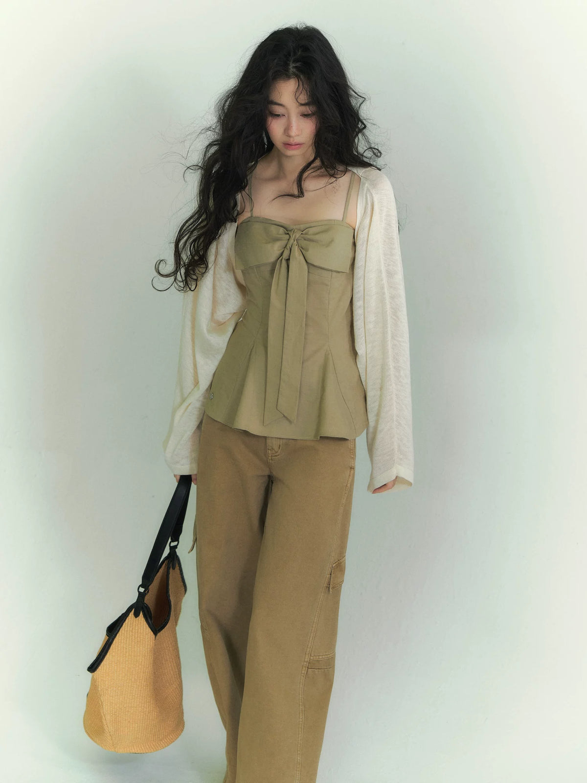 Batwing Cardigan &amp; Camisole Set