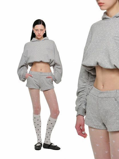 Cat Paw Polka Dot Sweatshorts