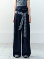 Navy Blue Halter Top & Pants Set