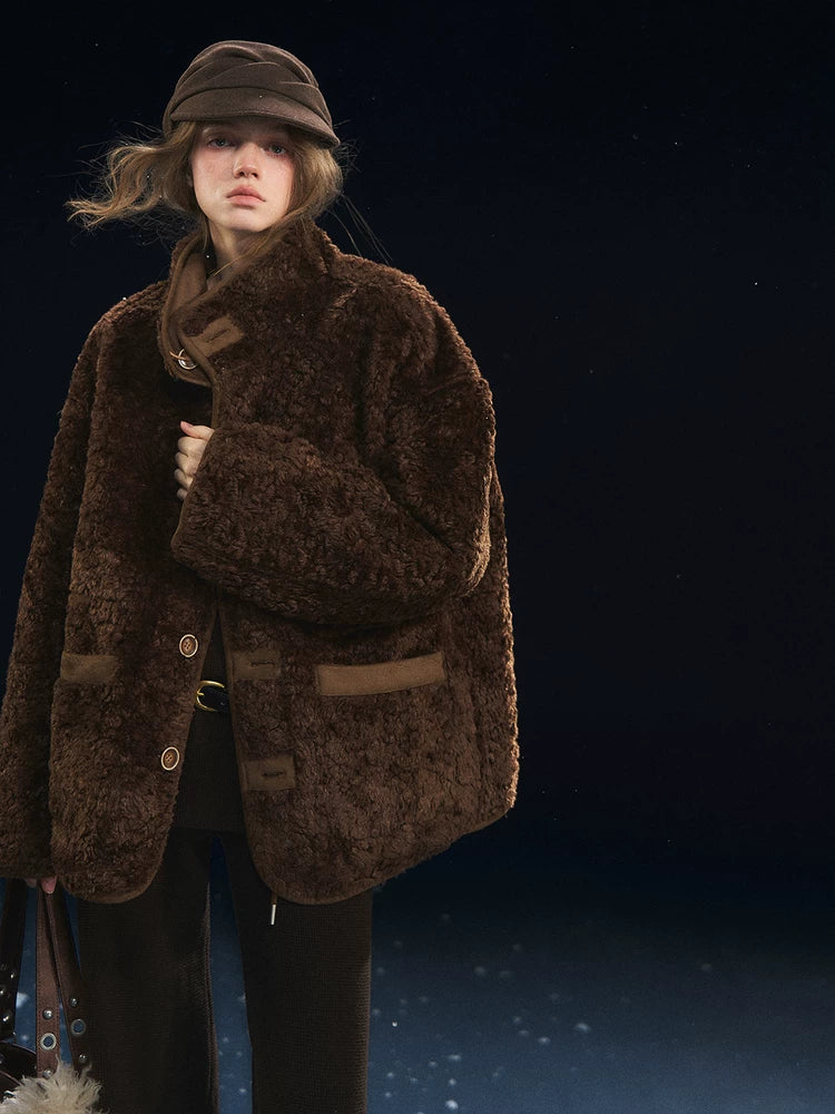 Reversible Sherpa Fleece Coat