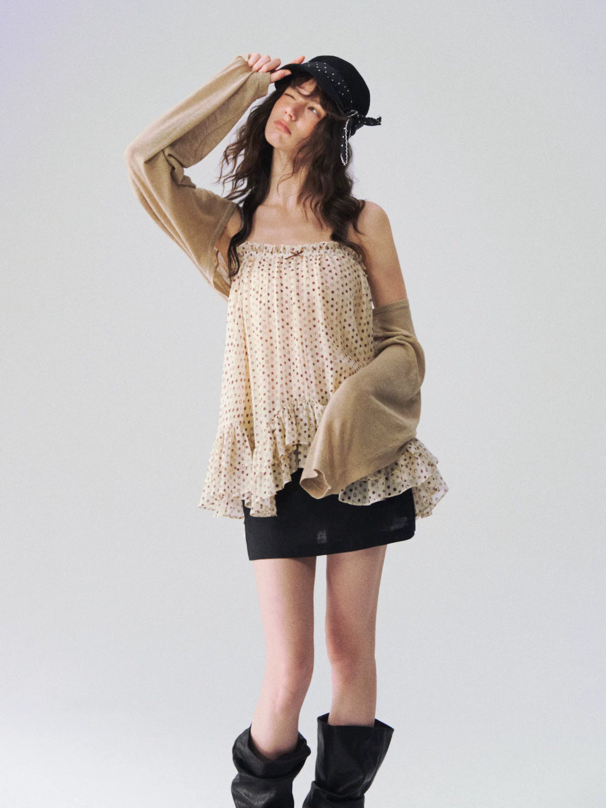 Sheer Polka Dot Camisole