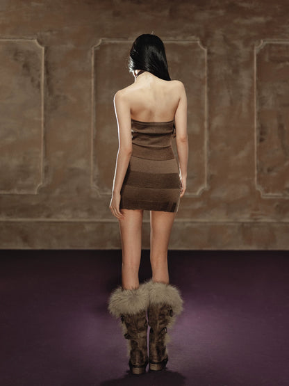 Halterneck Tie Strap Dress