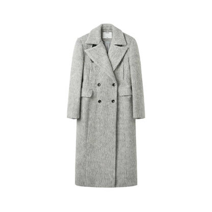 Gray Classic Statue Wool Coat