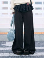 Light Blue Bow Letter Denim Shoulder Bag