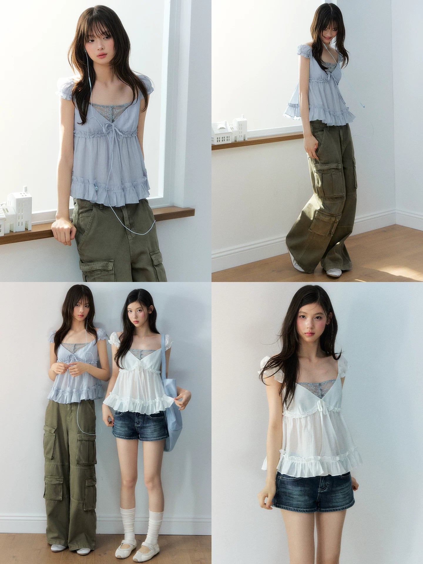 Faux Layer Lace Top