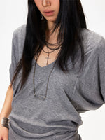 Batwing Sleeve V-Neck Tee