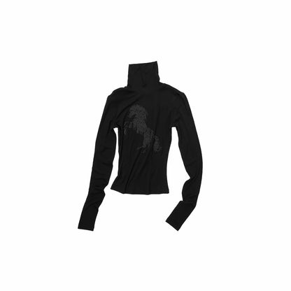 Crystal-Embellished Turtleneck