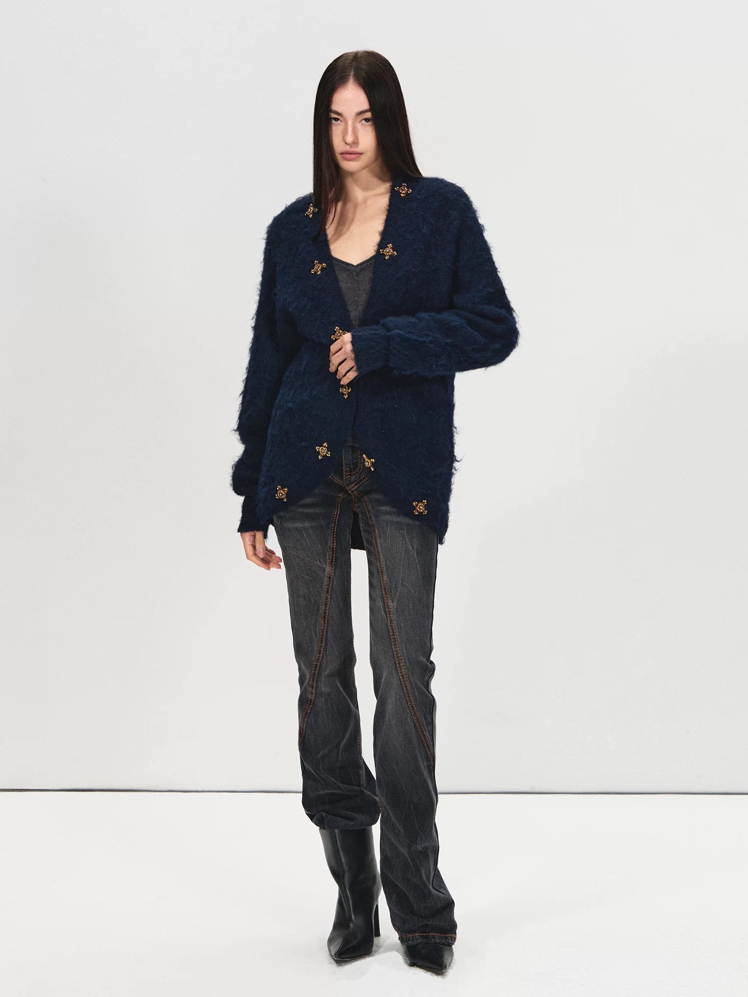 R2 Panel Flare Denim Pants