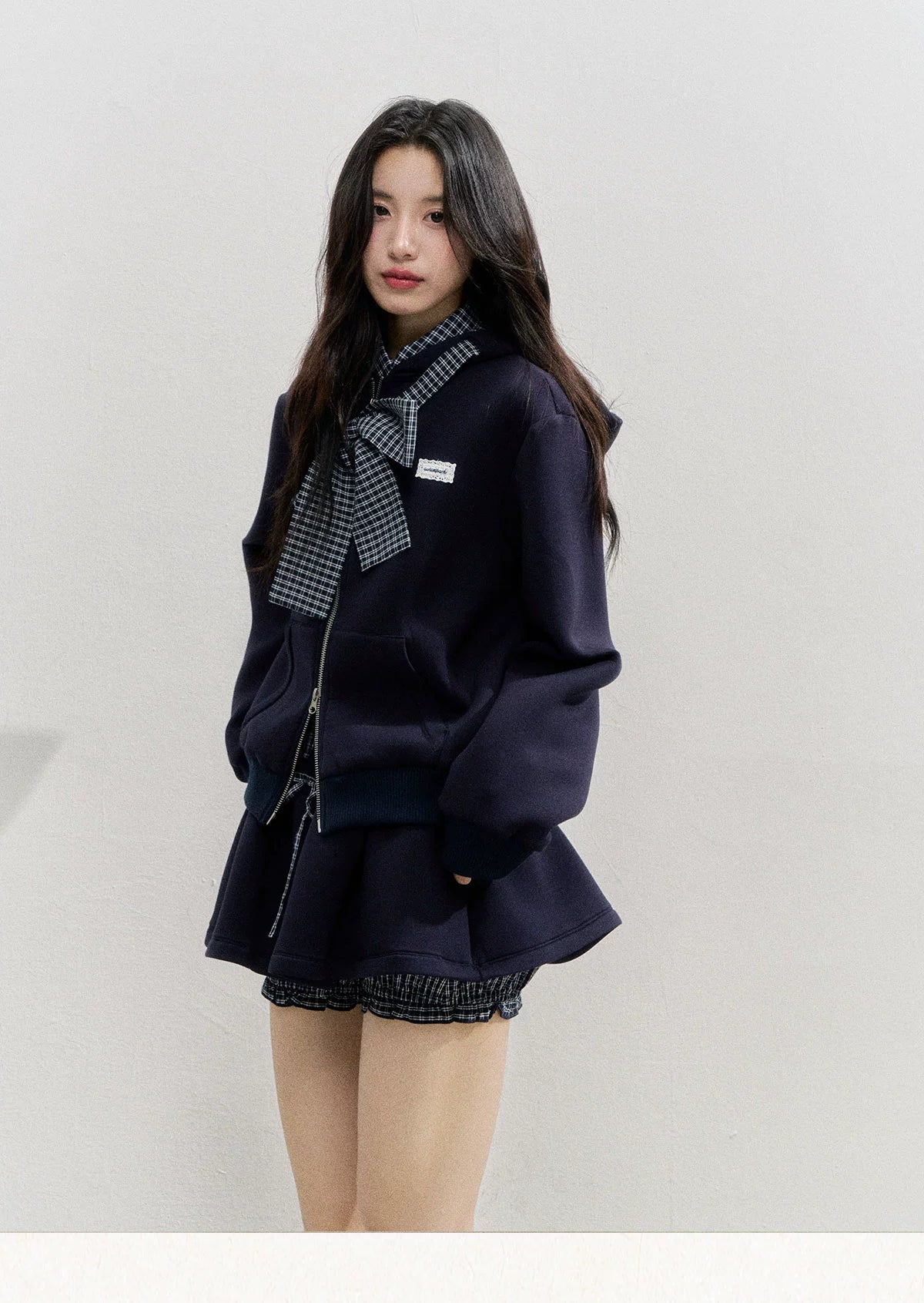 Bow-Tie Sweatshirt &amp; Puffy Skirt Set