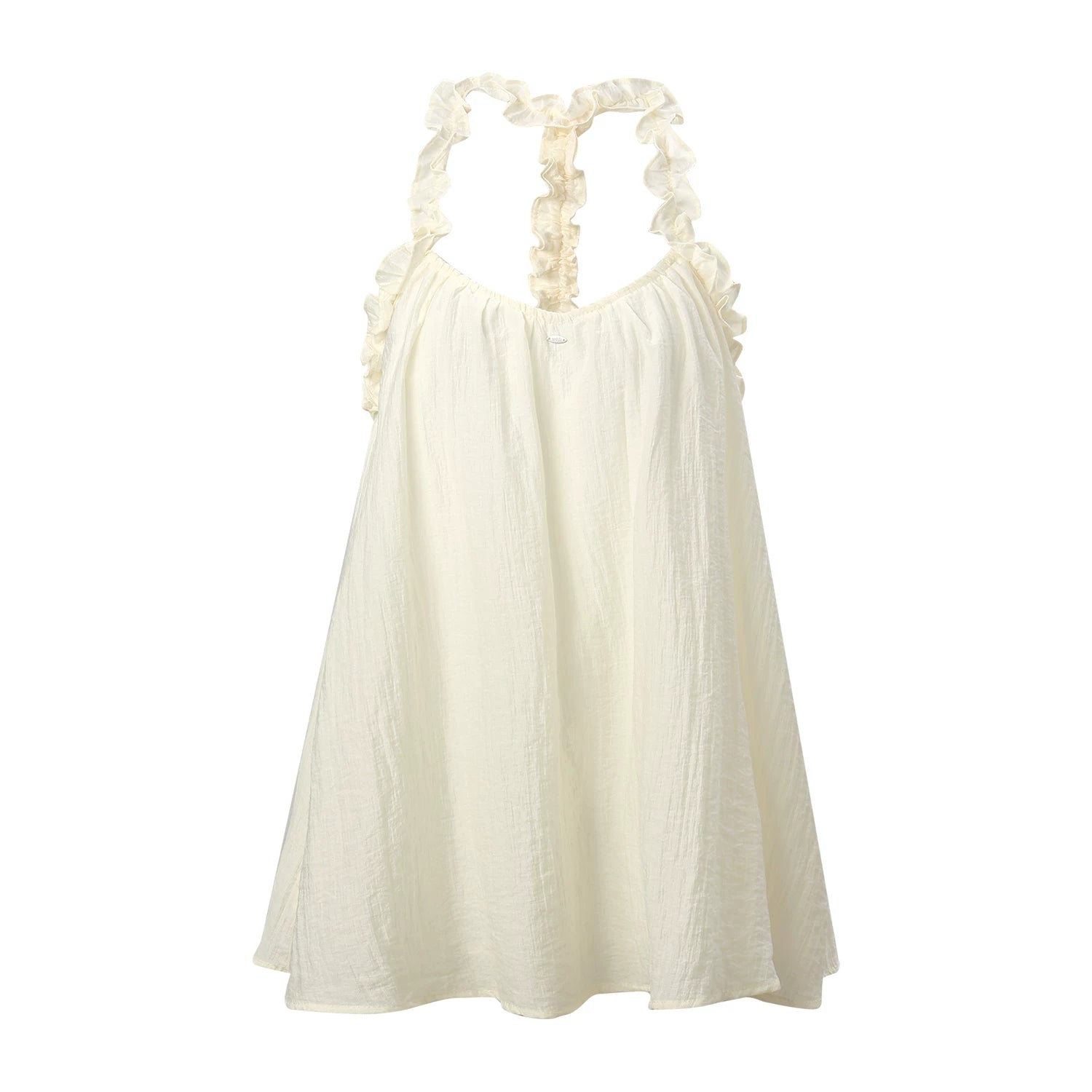 Ruffle Halter Babydoll Top