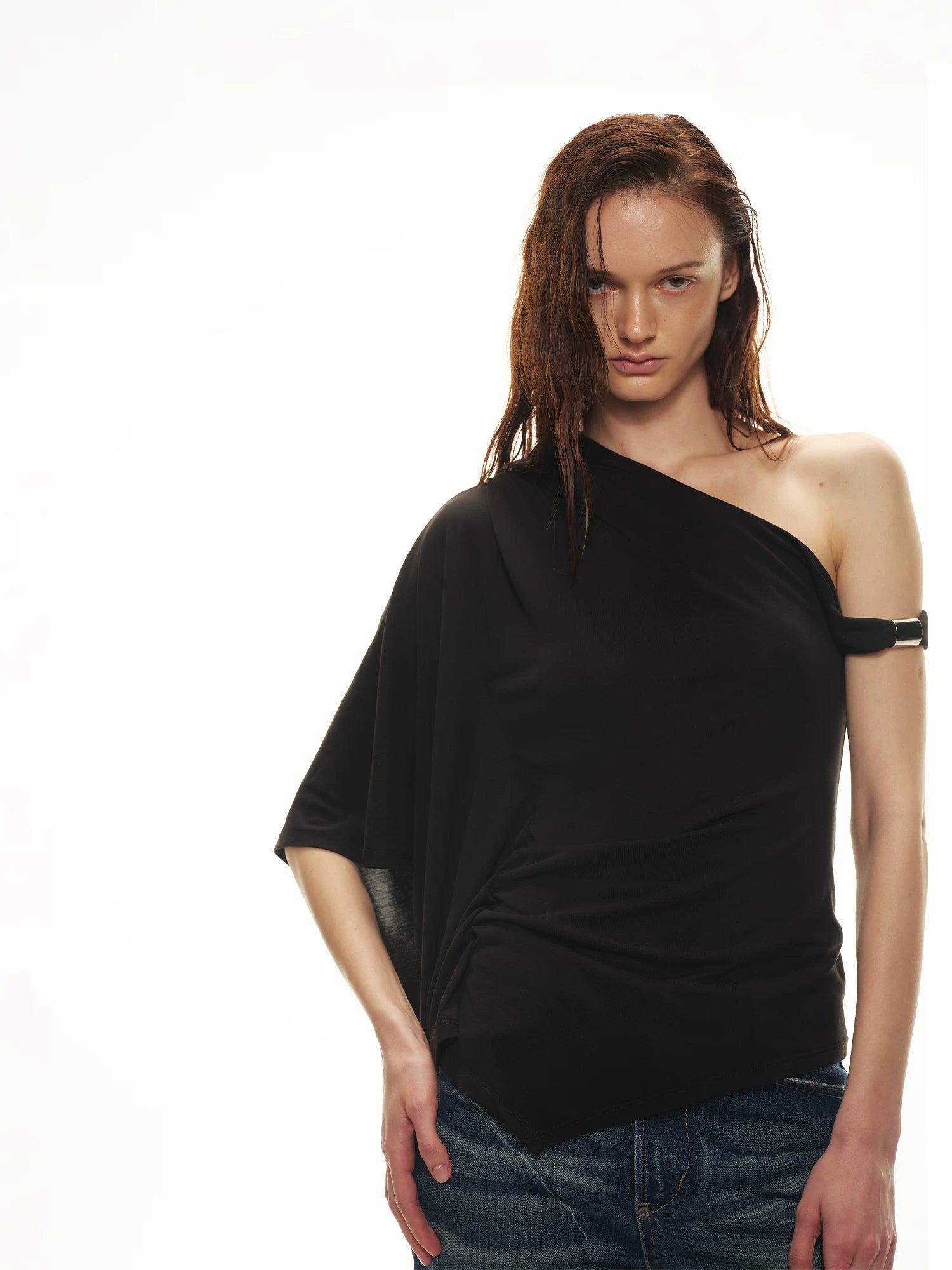 Asymmetric Batwing Top