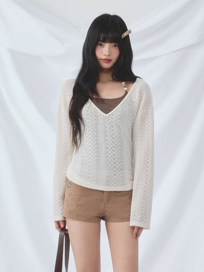 Beaded Cami Knit Set