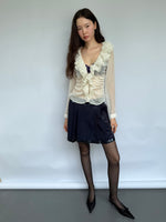 Ruffle V-Neck Blouse