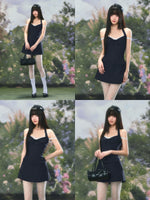 Lace Halter A-Line Dress