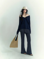 Stripe Henley Layered Set
