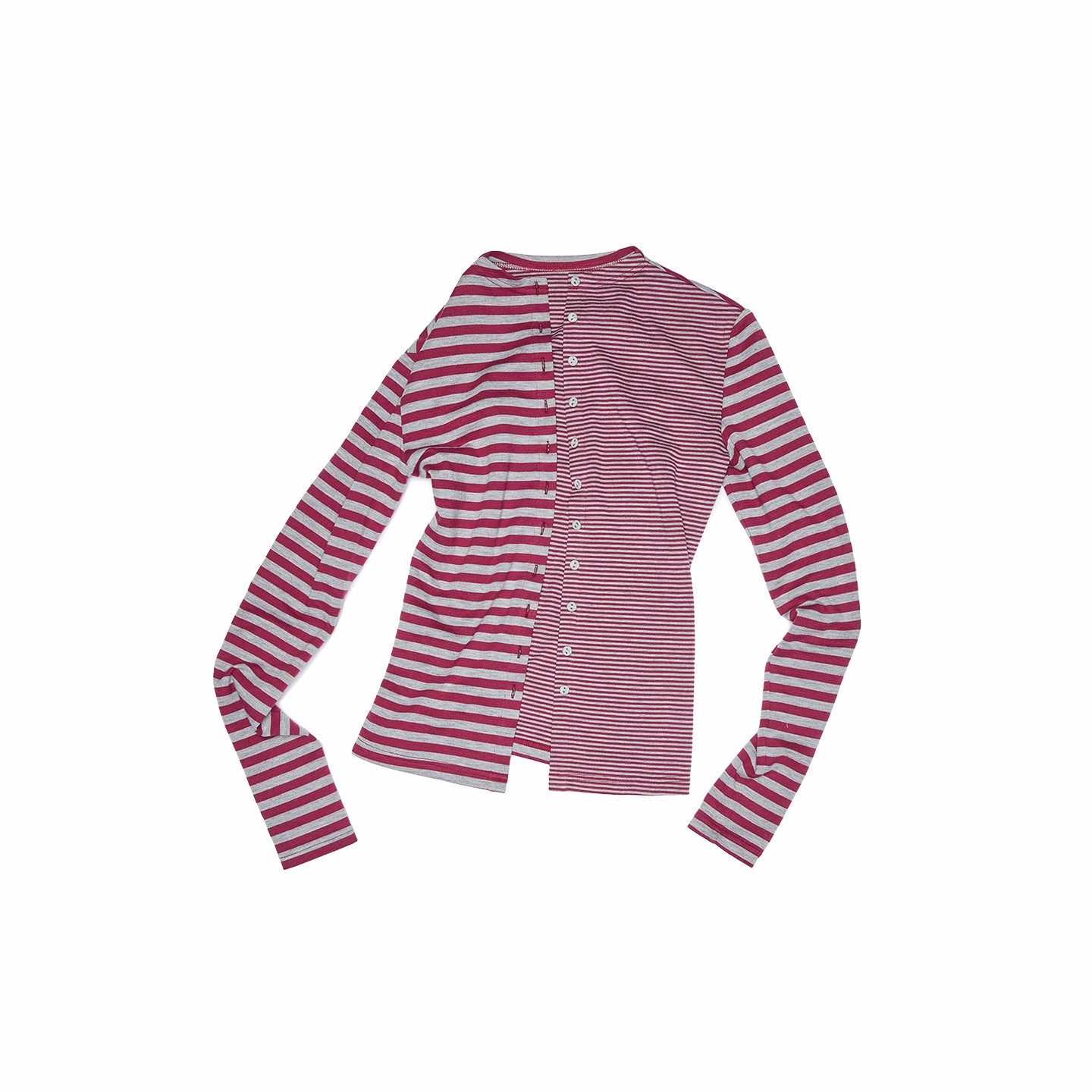 Double-Face Striped Knit 3-Piece Set