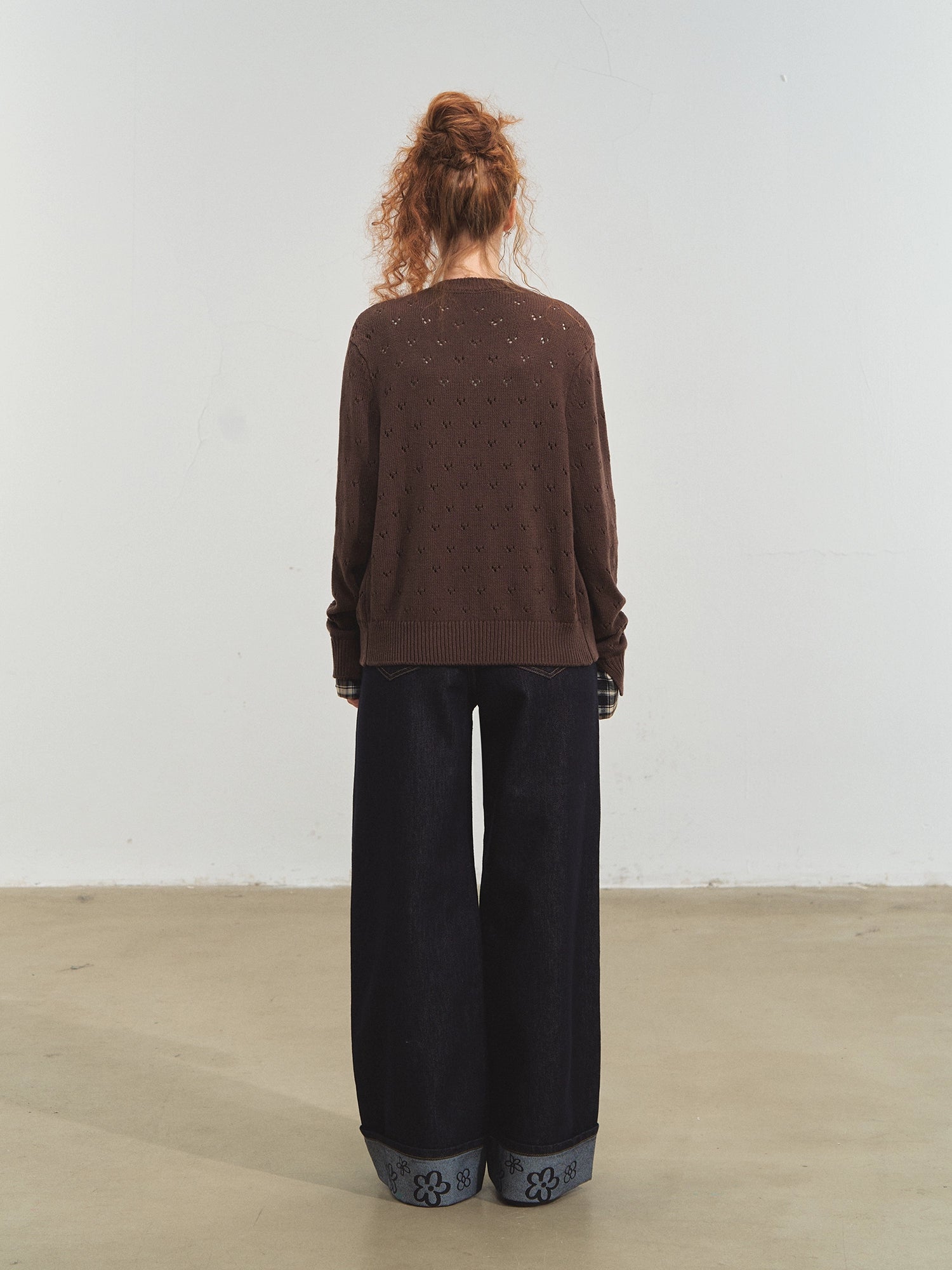 Vintage Plaid Tie Cardigan