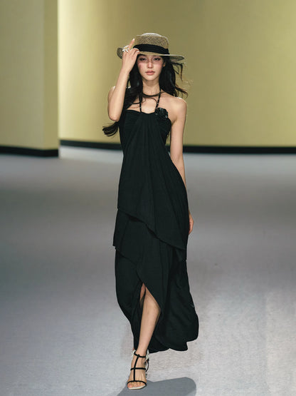 Lyocell Halter Layer Dress