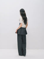 Detachable Pleated Layered Pants Set