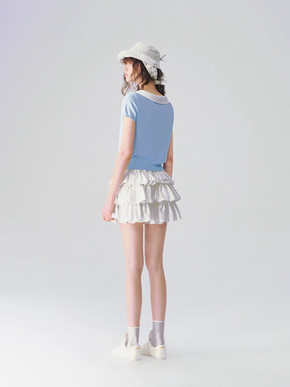 Collar Knit Tee
