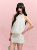 Halter Floral Top & Skirt Set