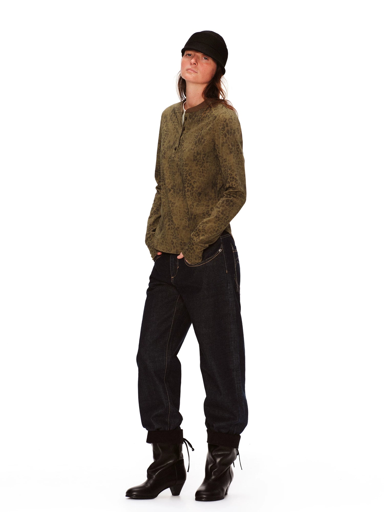 Contrast Pocket Jeans