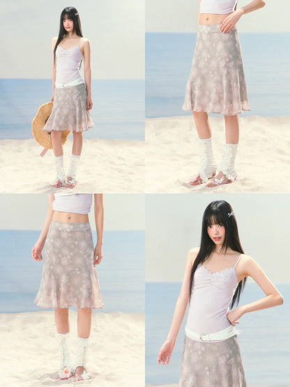 Daisy Chiffon Mermaid Skirt