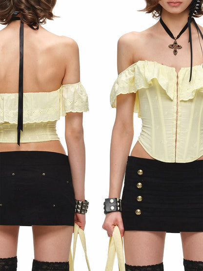 Rose Jacquard Bustier