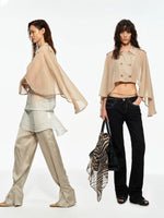 Chiffon Cape Jacket
