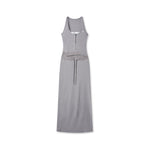 Contrast Color Fake Two-piece Waist Hollow Dress