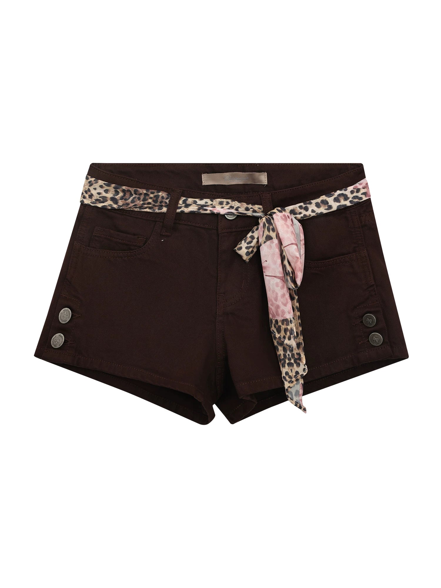 Vintage Dark Brown Denim Shorts