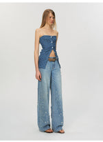 Crystal Distressed Jeans