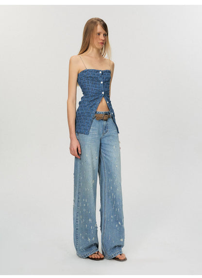 Crystal Distressed Jeans