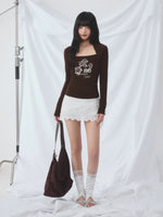 Square Neck Layered Tee