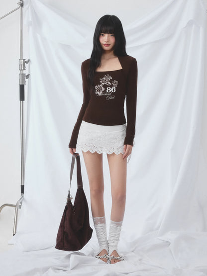Square Neck Layered Tee