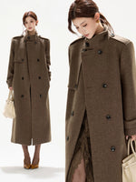 Brown Wool Blend Coat