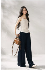 Navy Blue Floral Lace Set