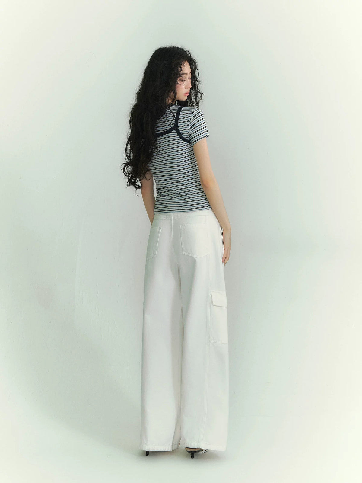 Stripe Tee &amp; Cami Set