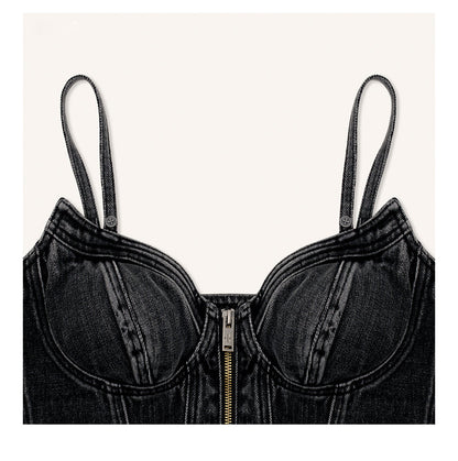 Wild Black Demon Denim Vest