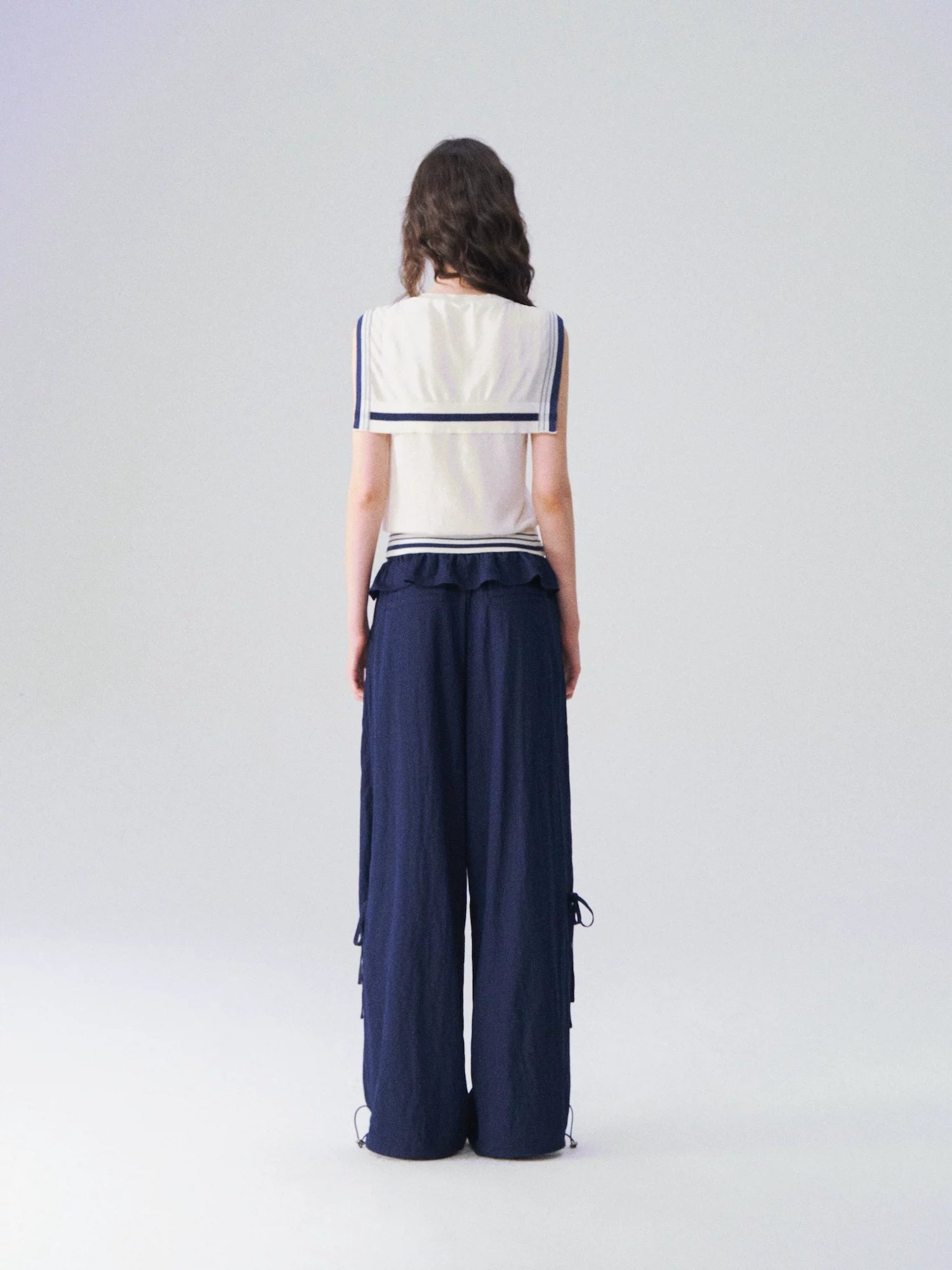 Bubble Waist Relaxed Pants