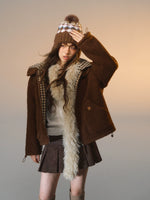 Reversible Plaid Sherpa Jacket