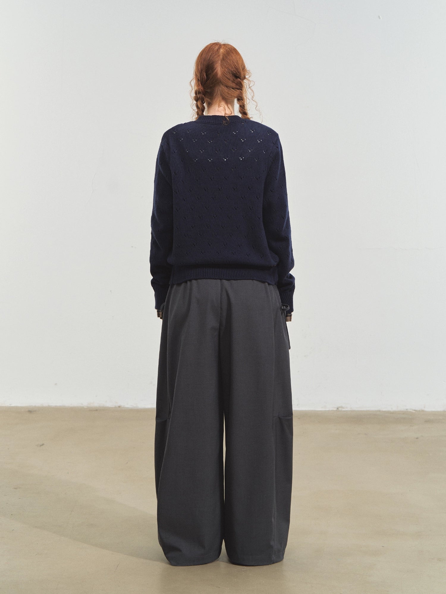 Vintage Plaid Tie Cardigan