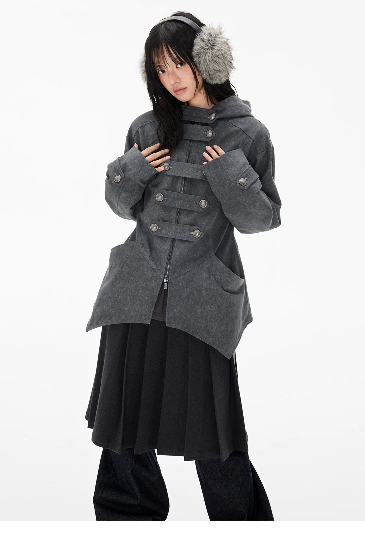 Napoleon Hooded Denim Jacket