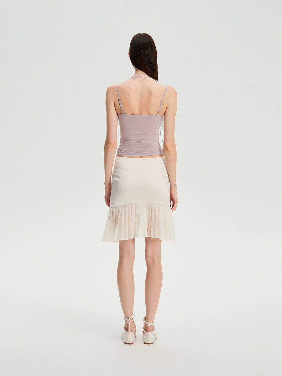Drawstring Ruched Slim Cami