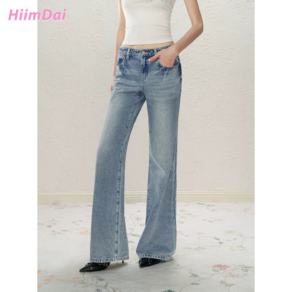 Lightning Whisker Washed Flare Jeans