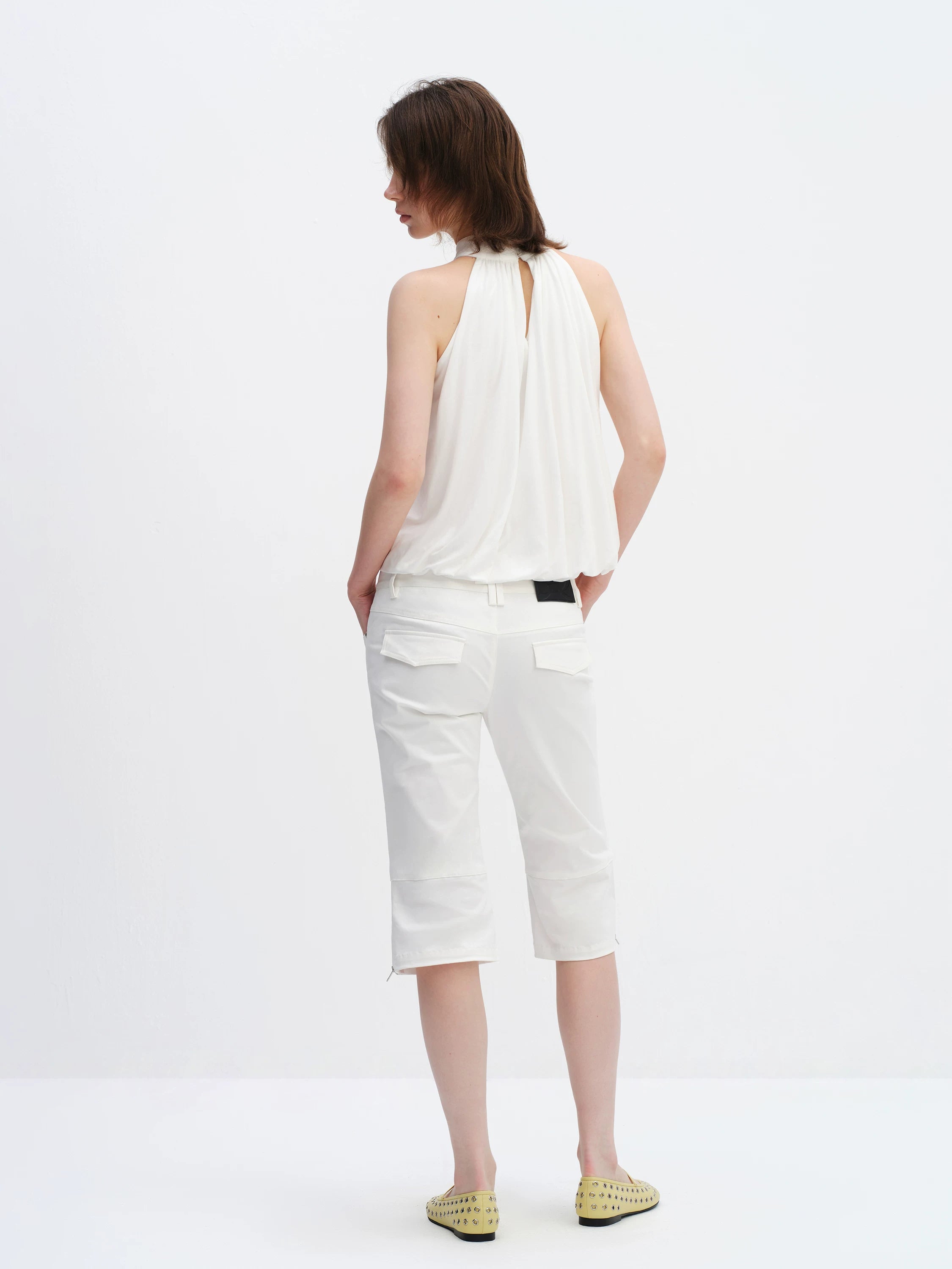 Sleeveless Halter Tank Top