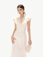 Cutout Lace Maxi Dress