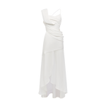 Ayla Slit Full-Skirt Dress